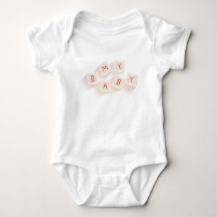 Baby Toys Letters Orange Bodysuit