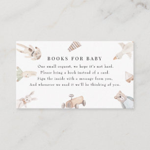 Baby Toys Vintage Baby Shower Books for Baby Enclosure Card