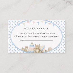 Baby Toys Vintage Baby Shower Diaper Raffle Enclosure Card
