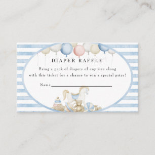 Baby Toys Vintage Baby Shower Diaper Raffle Enclosure Card
