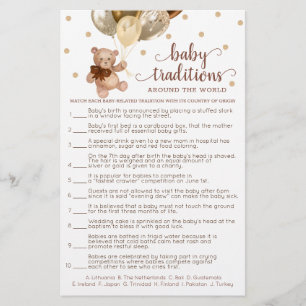 Baby Traditions Around The World Game Teddy Bear