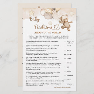 Baby Traditions Baby Bear Baby Shower Game