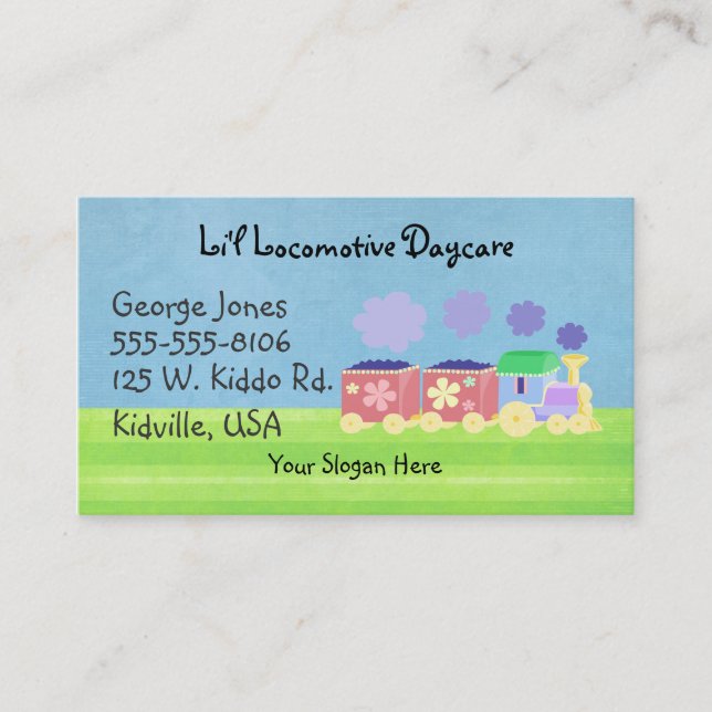 Baby Train Business Cards (Front)