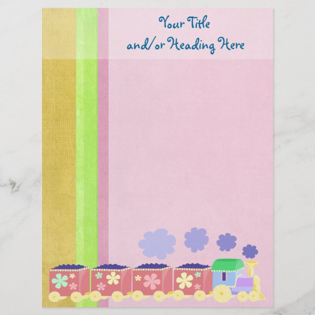 Baby Train Letterhead (Front)
