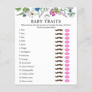 Baby Traits Baby Shower Game