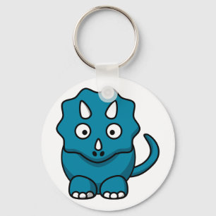 Baby Triceratops Key Ring