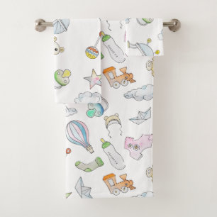 Baby Trinkets Bath Towel Set