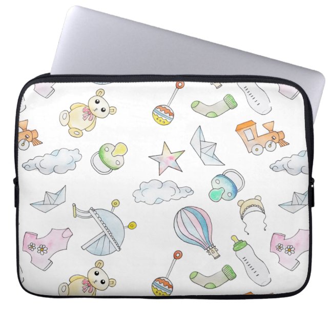 Baby Trinkets Laptop Sleeve (Front)