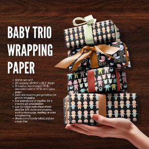 Baby Trio Wrapping Paper