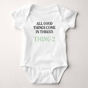 Baby Triplets, Funny Triplets Gift Idea, Neutral Bodysuit