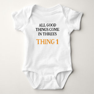 Baby Triplets, Funny Triplets Gift Idea, Neutral  Bodysuit