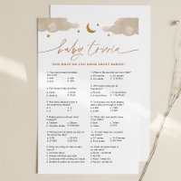Baby Trivia Baby Shower Game Twinkle Little Star