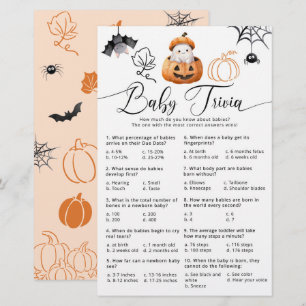 Baby Trivia Little Boo Baby Shower game