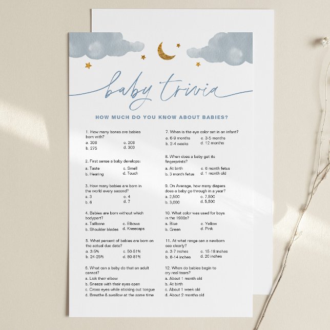 Baby Trivia Shower Game Boy Twinkle Little Star (Creator Uploaded)