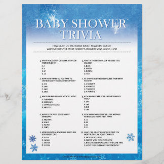 Baby Trivia [Snowy Blue] Custom Letterhead