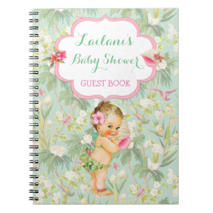 Baby Tropical Hawaiian Luau Shower Guest Book