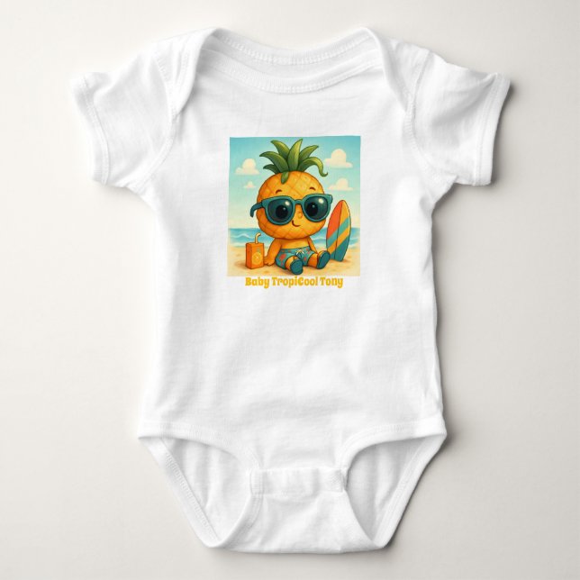 Baby TropiCool Tony - Pineapple Empire  Bodysuit (Front)