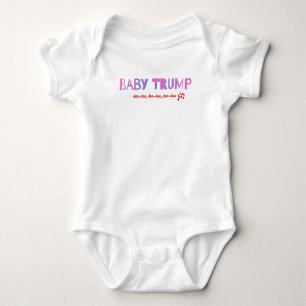 Baby Trump Snapsuit, Girls MAGA Infant Bodysuit 