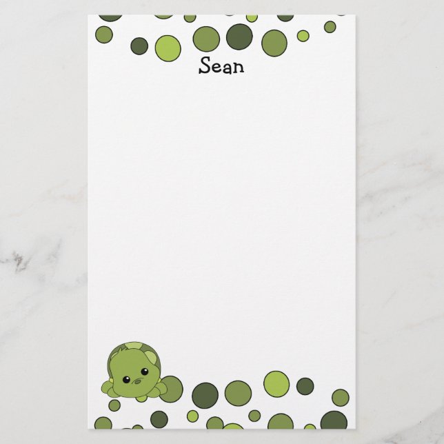 Baby Turtle Cutie Stationery (Front)
