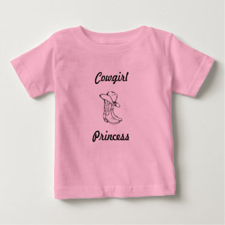 Baby Tutu Bodysuit, Cowgirl Princess, Boots & Hat T-Shirt