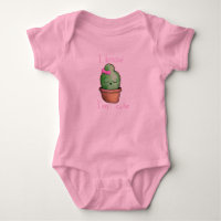 Baby Tutu Bodysuit, Pink cute cactus
