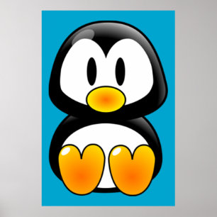 Baby Tux art poster