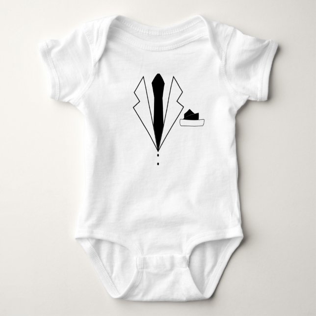 Baby Tux Baby Bodysuit (Front)