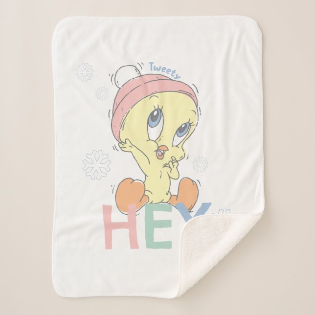 Baby TWEETY™ Hey Snow Sherpa Blanket (Front)