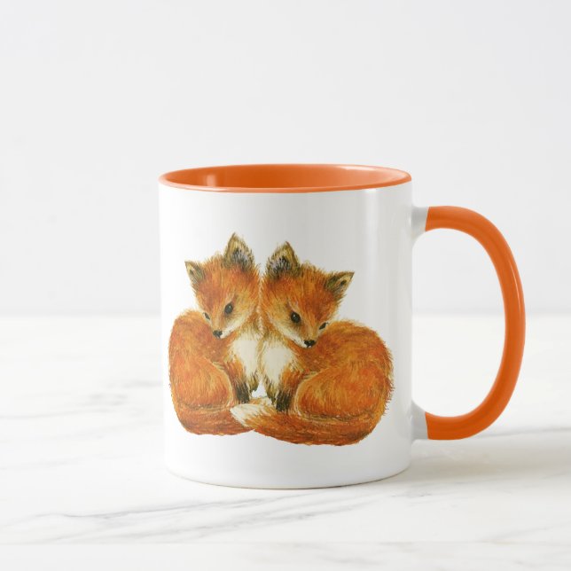 Baby Twin Foxes Mug (Right)