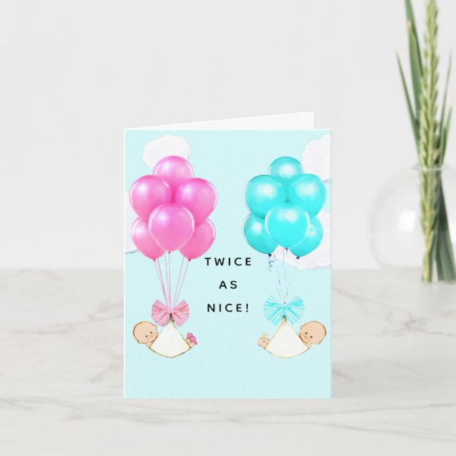 Baby Twins Card (Front)