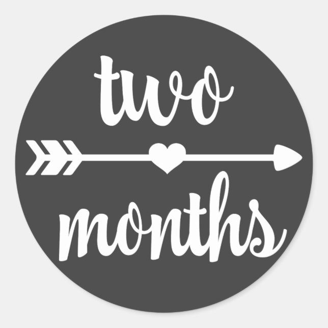 Baby Two Months Milestone Stickers (Front)