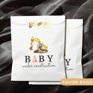 Baby Under Construction Boy Baby Shower Favour Bags