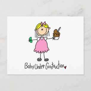 Baby Under Construction T-shirts and Gifts Postcard
