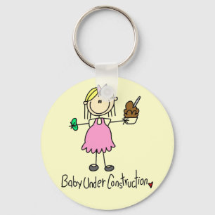Baby Under Construction Tshirts and Gifts Key Ring