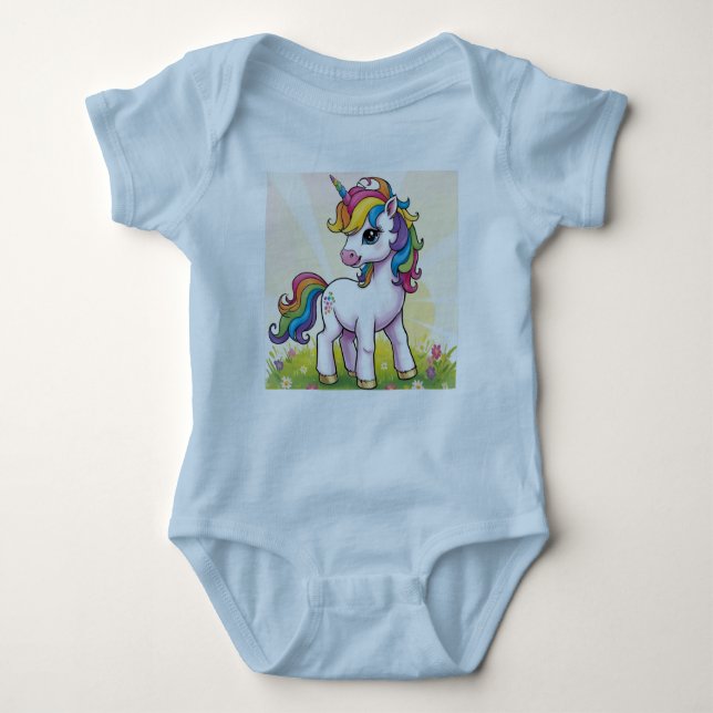 Baby Unicorn baby shirt (Front)