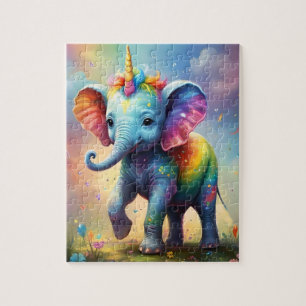 Baby Unicorn Elephant, Jigsaw Puzzle
