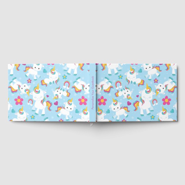 Baby Unicorn Guest Book (Full)