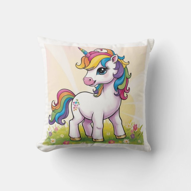 Baby unicorn pillow (Front)
