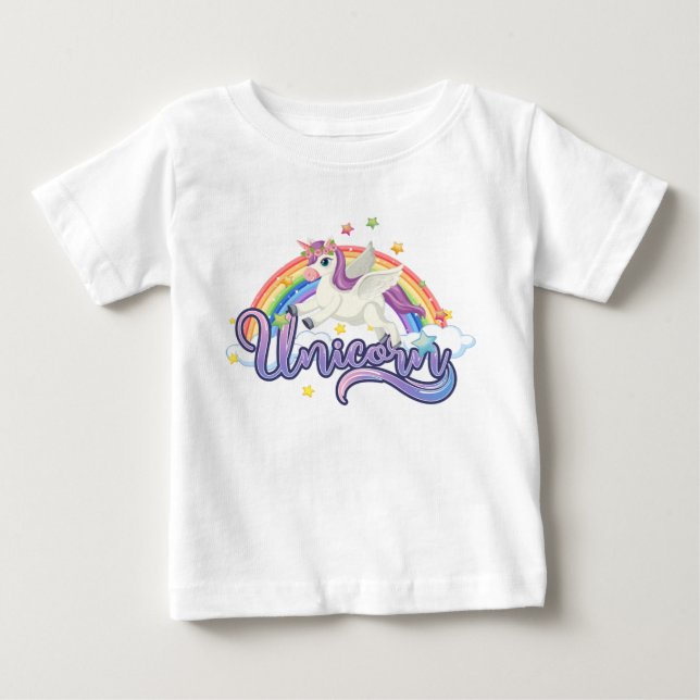 Baby Unicorn Rainbow Shirt (Front)