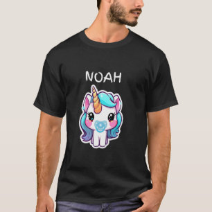 Baby Unicorn with Blue Pacifier Personalised for N T-Shirt