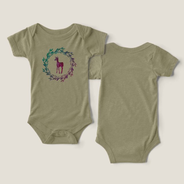 Baby Unisex Cotton Bodysuits (Design Front & Back)