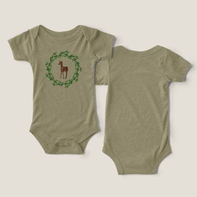 Baby Unisex Cotton Bodysuits (Design Front & Back)