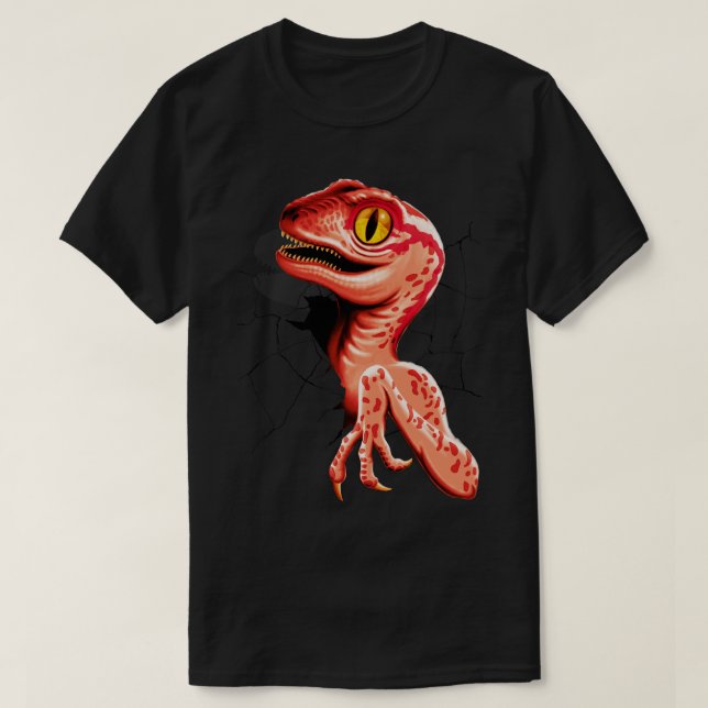 Baby Velociraptor Hatching T-Shirt (Design Front)