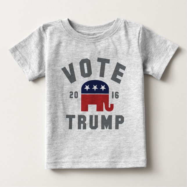 Baby Vintage Vote Trump 2016 Shirt (Front)