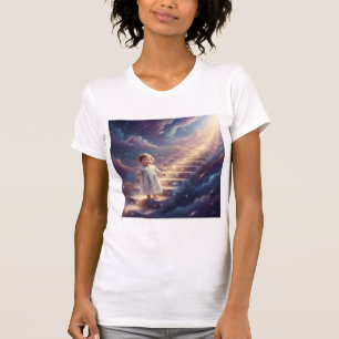 Baby Walking Up Stairs Into the Universe Love T-Shirt