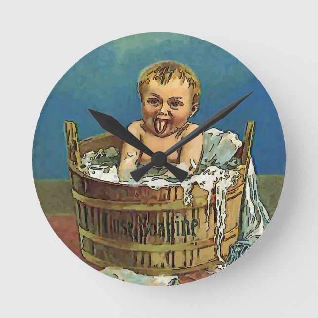 Baby Wash Room Clock (Front)