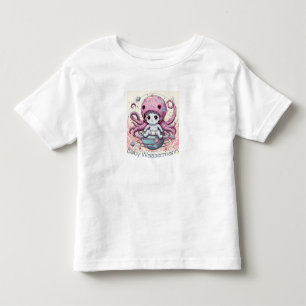 Baby Wassermann Niedliches Oktopus-Design Toddler T-Shirt