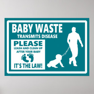BABY WASTE - Courtesy Notice Poster