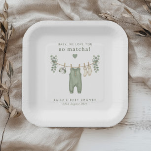 Baby, we love you so Matcha! Paper Plate