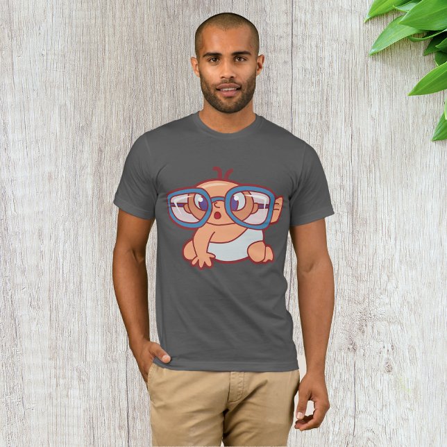 Baby Wearing Big Glasses Mens T-Shirt (Creator Uploaded)
